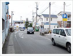 熊本市中心部より